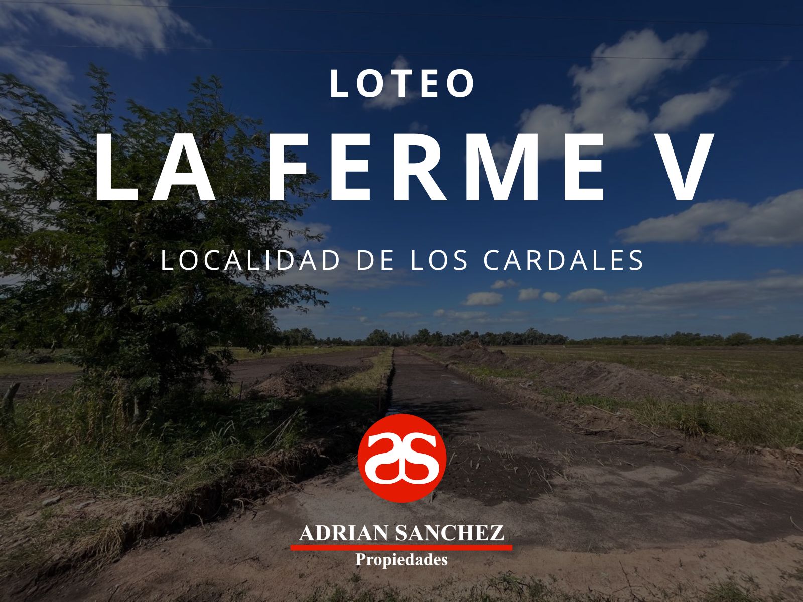 LA FERME V: Loteo de 20 lotes de 2.000 m2 - Barrio abierto (sin expensas)